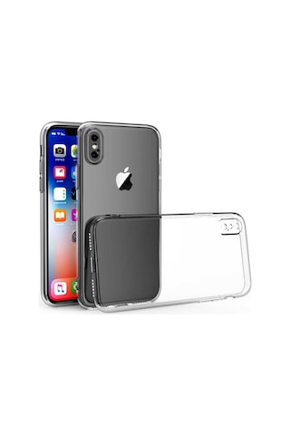 Apple Uyumlu Adige iPhone Uyumlu Xs Max Kılıf Kamera Korumalı Süper Silikon -