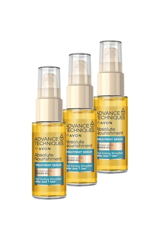 Avon Advance Techniques Argan Yağı Içeren Besleyici Saç Serumu 3 x 30 ML