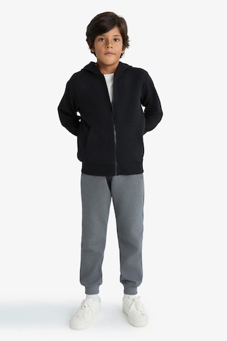Defacto Erkek Çocuk Kapüşonlu Fermuarlı Sweatshirt T7468a625aubk81 Siyah