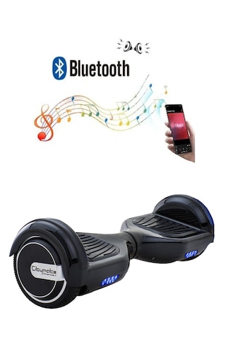 Citymate Hoverboard Elektrikli Kaykay Bluetooth 6.5 Siyah