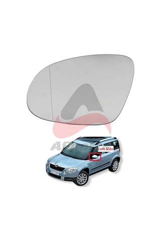 Skoda Yeti Dış Ayna Camı 2010 - 2016 Sol Ayna