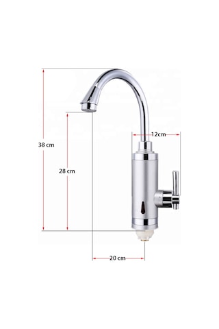 Sıcak Musluk ASG-4S Tezgaha Monteli Ani Su Isıtıcı Termal Şofben Musluk