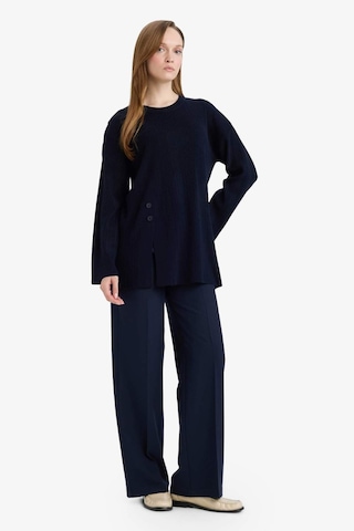 Defacto Loose Fit Bisiklet Yaka Triko Kazak Tunik G7241ax25cwnv207 Lacivert-nv207