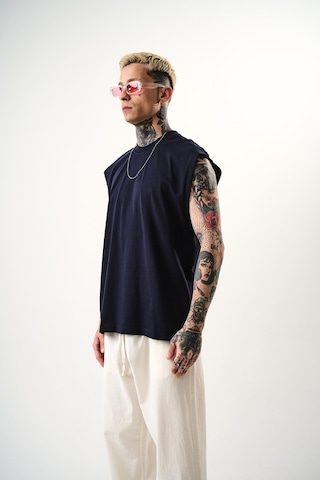Respire Erkek Basic Tank Top Atlet İndigo
