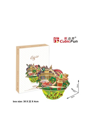 Cubic Fun 3D 64 Parça Puzzle Cityscape - Las Vegas