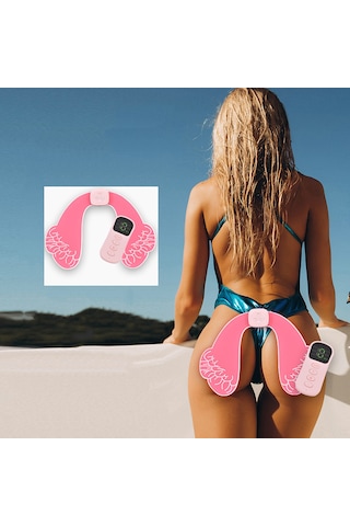 Teltree Ems Teknolojili Kalça Masaj Aleti - Usb Şarj, 15 Kademeli Uzaktan Kumandalı Pembe Çok Renkli