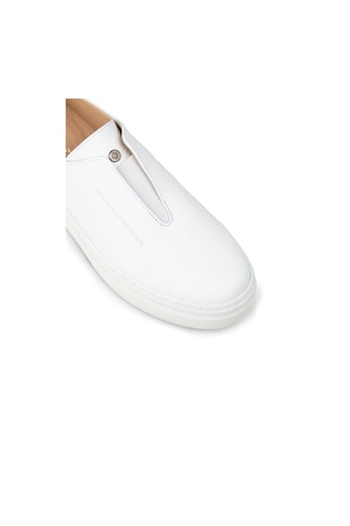 Deery Kadın Hakiki Deri Beyaz Sneaker Ayakkabı - R2233zbyzc01