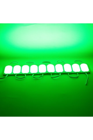 Powermaster 12 Volt 3 Watt Yeşil 85 X 35 Mm Ip65 220 240 Lümen 140 Derece Cob Modül Led