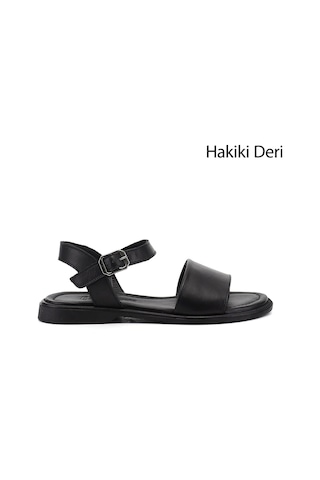 Gönderi(R) Gönderi R Kadın Siyah Bilek Bağlı Hakiki Deri Sandalet Dyza75645260