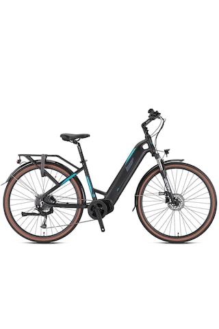 Loop Commuter "28" Lady Elektrikli Bisiklet Mat Siyah - Turkuaz