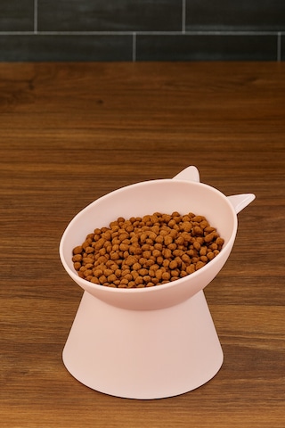 Yüksek Ayaklı Evcil Hayvan Mama Kabı - Pembe