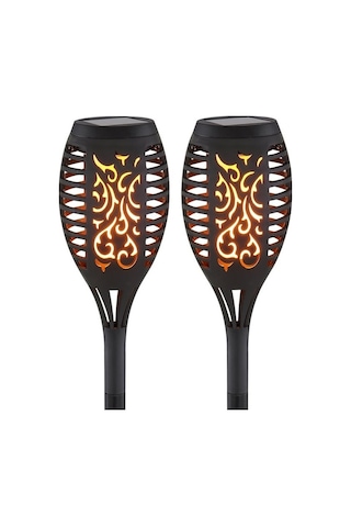 POWERMASTER PM-15940 12 LEDLİ IP65 ALEVLİ SOLAR BAHÇE AYDINLATMA