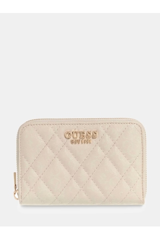Guess Isemay Patent Look Kadın Cüzdan Swgg9628140 Krem