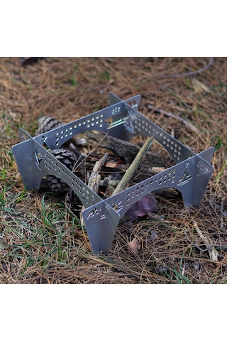 Kamp Ayısı Ottomanfire Bushcraft Jel Yakıtlı Osmanlı Ocağı Gri