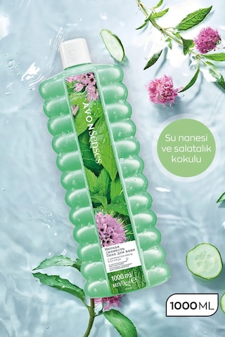 Avon Senses Water Mint Nane Ve Salatalık Kokulu Banyo Köpüğü 3 x 1 L