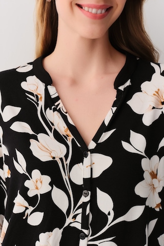 Suwen Marigold Maskülen Pijama Takımı Sh26232660b911 Siyah Desenli