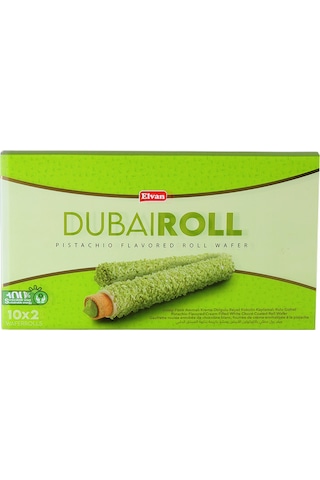 Elvan Dubai Roll Gofret 18 Gr. 10 Adet 1 Kutu