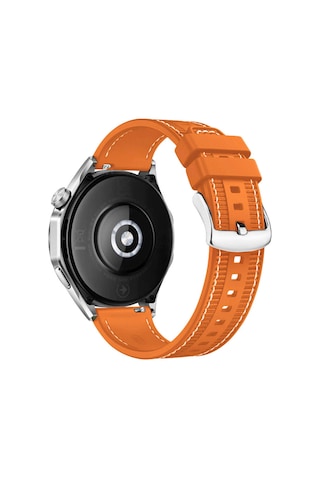 Huawei Honor Magic 2 Uyumlu 46mm Haylou Solar Ls05 Kordon Lansman Kumaş Dikişli Silikon 102