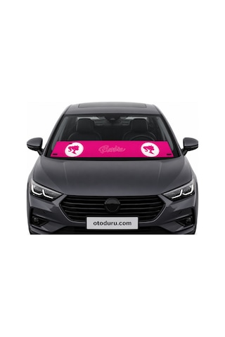 Oem Barbie Pembe Tasarımlı 2'li Torpido Ve Pandizot Koruyucu Havlu Seti