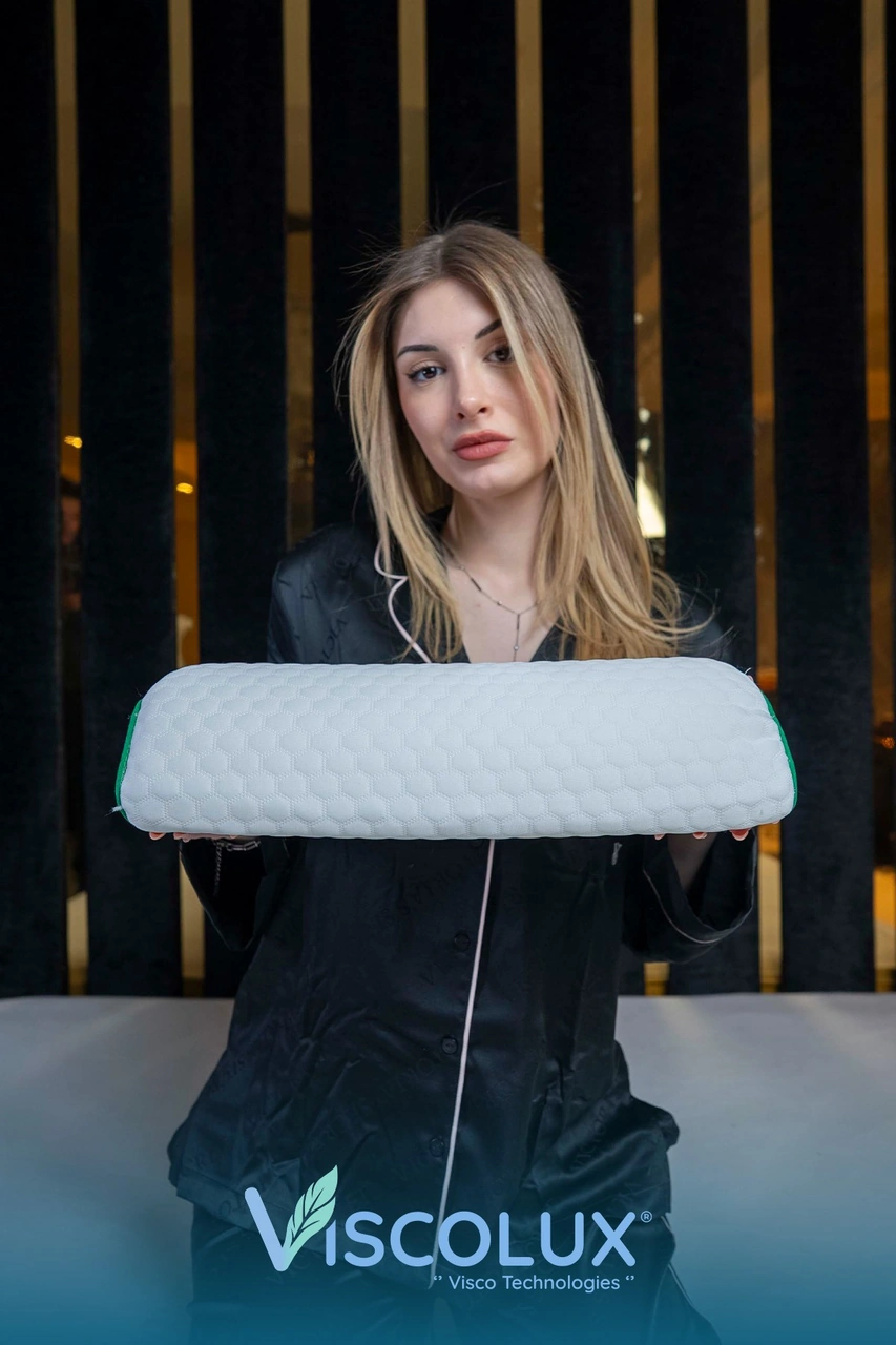 Çok Amaçlı Ortopedik Visco Yastık - Horlama Yastığı Hamile Yastığı 42x18x9 Yeşil