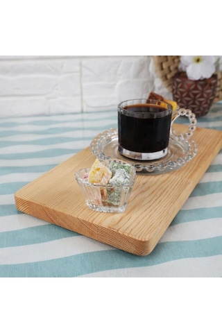 Rayan Sadaf Heart - 6 Adet Mini Cam Sosluk Kahve Yanı Lokumluk Reçellik Sunumluk Dekoratif Tabak - 65 Ml Şeffaf