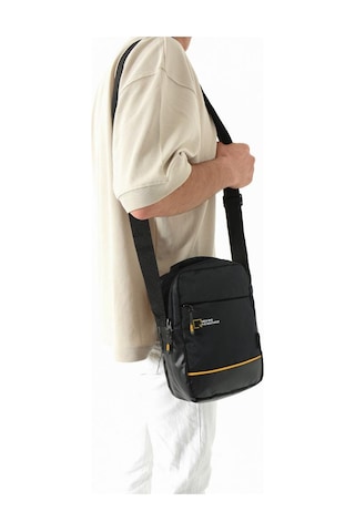 Erkek Postacı Çantası Elde Tutma 23 14 Cm Çapraz Askılı Omuz Çantası Mega Çanta Siyah