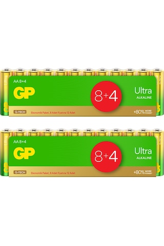 G-Tech Ultra Alkalin Kalem LR6 - AA Boy 1.5V Pil 24 Adet