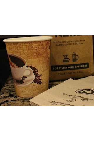 Aygün Excodi Cup - 7 Oz Karton Bardak - 180 Ml - 300 Adet Kaliteli Otomat Bardağı, Sızdırmaz, El Yakmaz Bej Genel