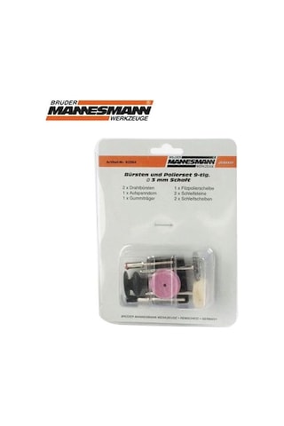 Mannesmann 92564 Mini Fırça Zımpara Seti 9  Parça
