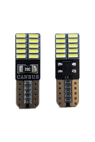 Trobus Park Ampulü T10 Canbuslu 24 Ledli 2'li Set Buz Mavi