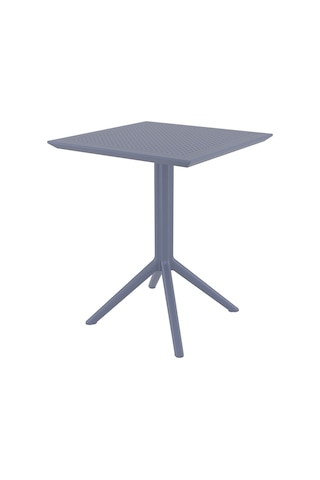 Asmasa44 Siesta Sky 60 x 60 CM Katlanır Masa Siyah