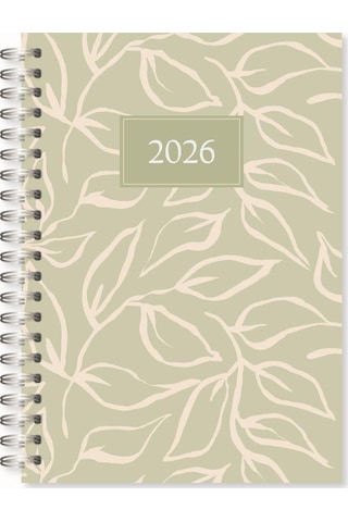 Lizy 2026 Spiralli 17x24 Cm Günlük Ajanda Model-1 Mor