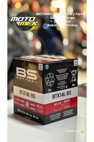 Bs Battery Btx14l-bs Motosiklet Aküsü Ytx14l