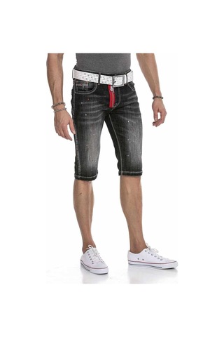 Ck240 Erkek Fermuarlı Basic Erkek Kot Şort 001