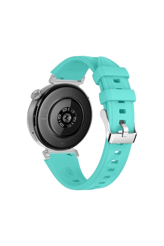 Sneezy Huawei Watch Gt5 41mm İle Uyumlu Prism Metal Tokalı Soft Yumuşak Silikon Kordon