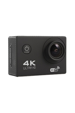 F60 2.0 İnç Ekran 170 Derece Geniş Açılı Wifi Sport Action Camera Kamera Kamerası, Su Geçirmez Konut Kılıfı, Destek 64gb Mikro Sd Kartı Siyah
