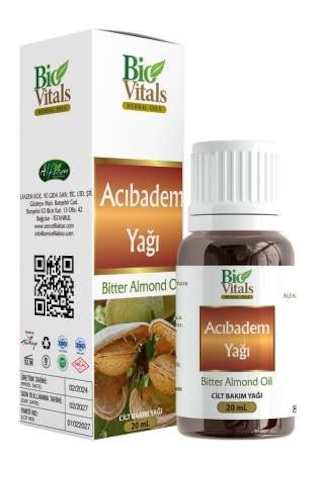 Doğal Acı Badem Yağı 20 Ml 2 Adet
