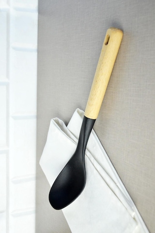 Nishev Küçük Ahşap Saplı Kaşık Mutfak Aleti Nishev-x000049