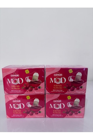 Çaykur Mod Kırmızı Tutku Bitki Çayı 20'li 40gr X4 Adet
