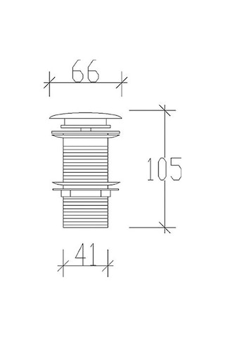 Tema Lavabo Sifon Otomatiği Pop Up Pirinç Kapaklı 95602