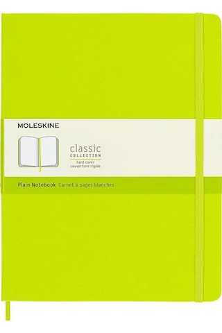 Moleskine Classic Sert Kapak Çizgisiz Defter 19x25 Lemon Green Sarı