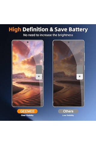 Samsung Galaxy S25 Ultra Uyumlu Hayalet Ekran Koruyucu Cam Parlak Rika