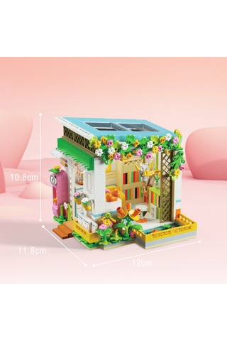 Wezone Ahşap Dıy Minyatür Ev Seti - Ebeveyn-çocuk Etkinliği Ve Yılbaşı Hediyesi