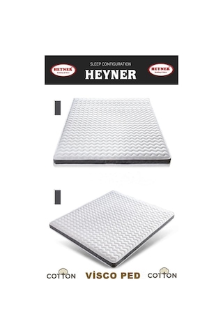 Uzunbebe Heyner Sleep 160X200 Visco Yatak Pedi 160*200 Ortopedik Visco Ped