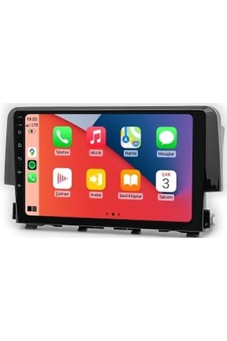Honda Civic Fc5 2016-2020 6gb Ram 128gb Hafıza 8 Çekirdek Carplay Kamera Android Multimedya 9"
