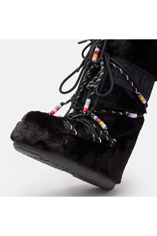 Moon Boot Icon Faux Fur Beads Kadın Bot 80d1408990 Siyah