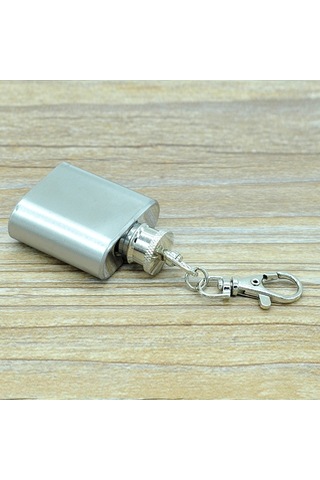 Sones 28mlcute Mini Taşınabilir Şarap Sürahisi Anahtarlıklı Kullanışlı Paslanmaz Çelik Cep Matarası