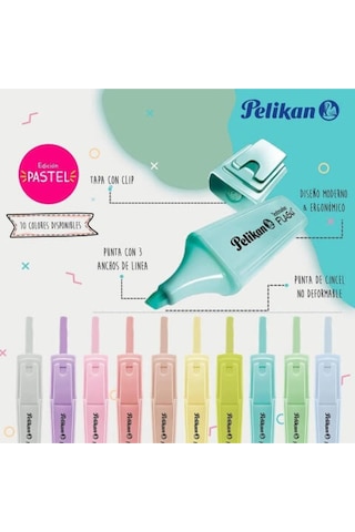 Signal Textmarker 10'lu Pastel Renkler Set Karışık