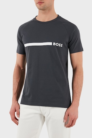 Boss Erkek T Shirt 50517970 011 Antrasit Antrasit