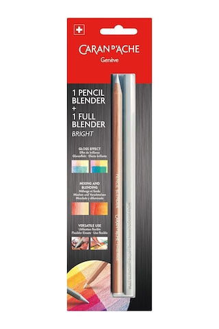 Caran D'ache Blender Kalem Full Blender Bright Ahşap Çerçeveli 2 Parçalı, 0902.301, Tek Boy, Çok Renkli, Çok Renk Genel